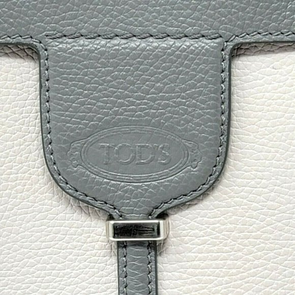 Auth Tods JOY Flap Leather Medium Tote - Picture 4 of 12